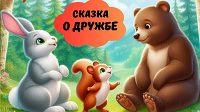 Сказка о дружбе и взаимопомощи.